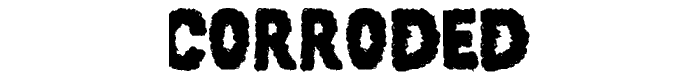 101! Corroded font